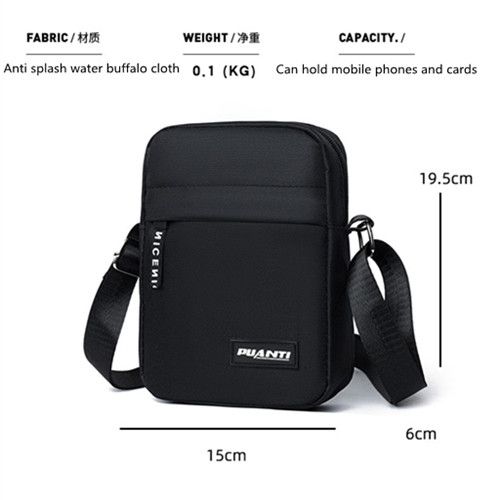 Mini Nylon Shoulder Bag Men Solid Color Crossbody Bag Casual and Fashionable Retro Bag Business Crossbody Bags for Men Hand Bag