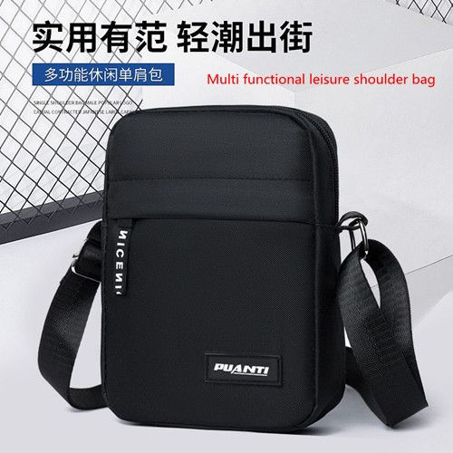 Mini Nylon Shoulder Bag Men Solid Color Crossbody Bag Casual and Fashionable Retro Bag Business Crossbody Bags for Men Hand Bag