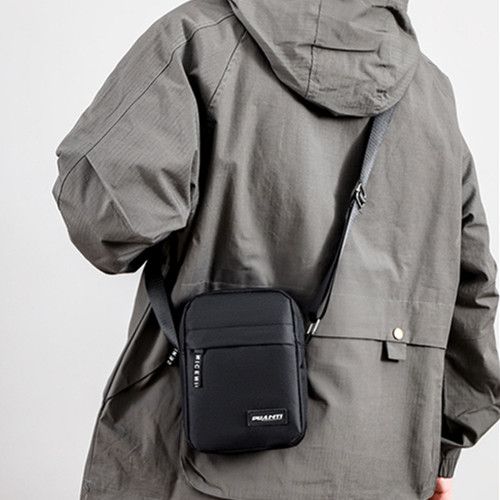 Mini Nylon Shoulder Bag Men Solid Color Crossbody Bag Casual and Fashionable Retro Bag Business Crossbody Bags for Men Hand Bag