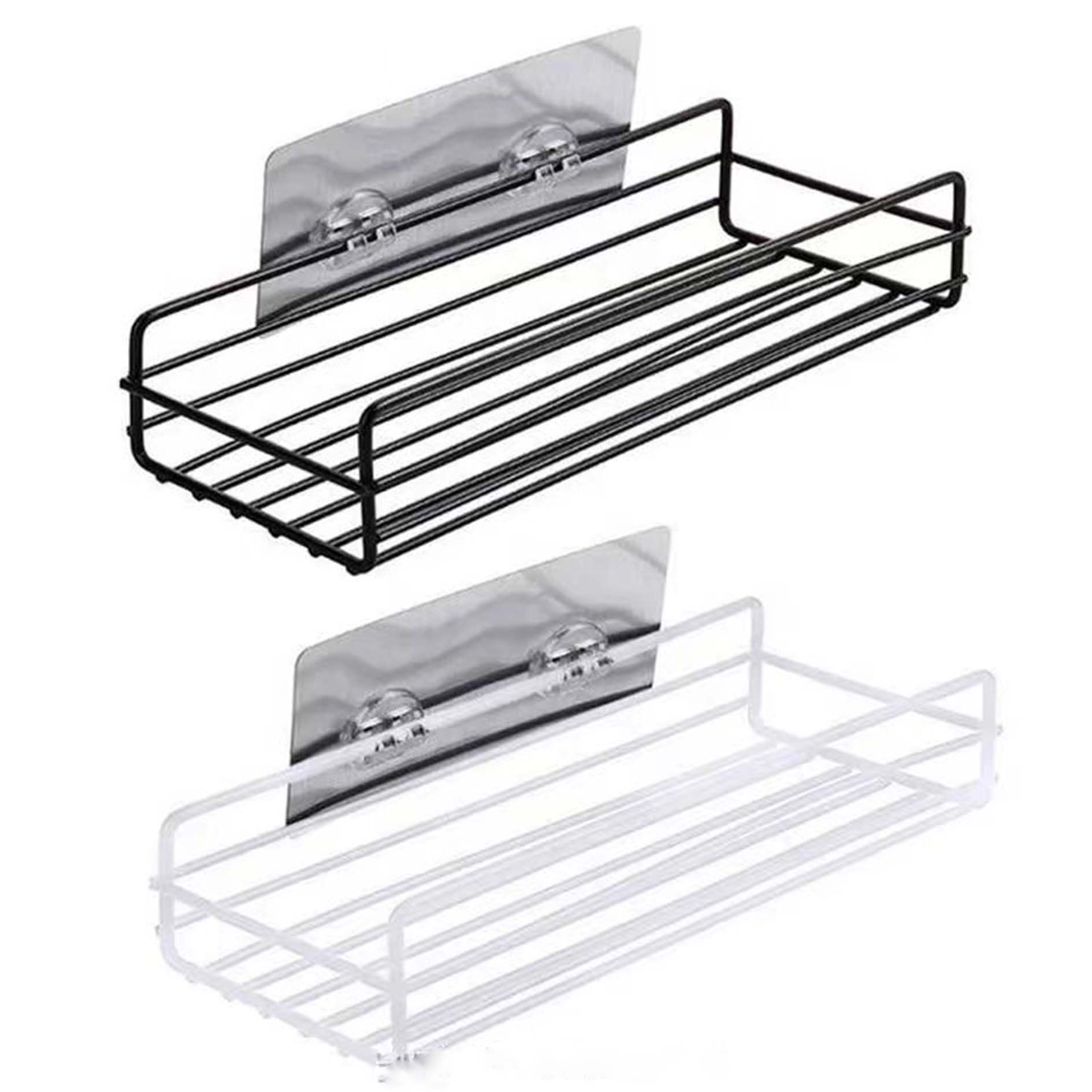 Bathroom Shelf Shower Shelves Shampoo Storage Rack Kitchen Storage Holder Punch-Free Wall Mounted Organizer Bathroom Accessories