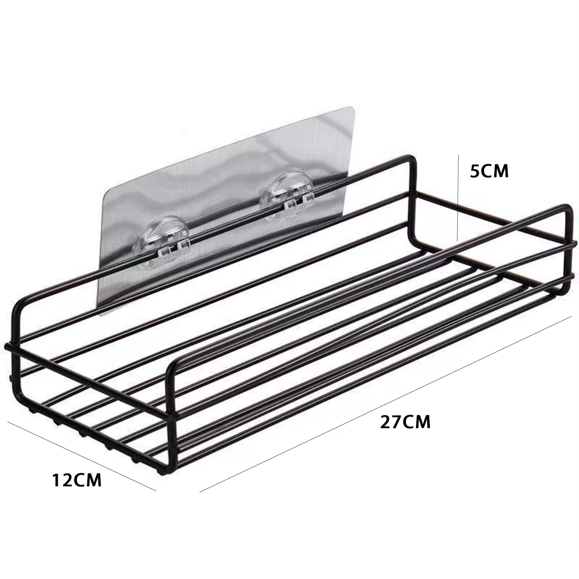 Bathroom Shelf Shower Shelves Shampoo Storage Rack Kitchen Storage Holder Punch-Free Wall Mounted Organizer Bathroom Accessories