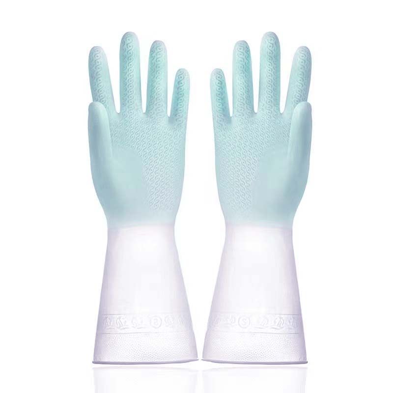 3 PAIRS Long Rubber Gloves Cleaning Dishwashing Kitchen Dish Washing Cooking Household Hand Dishwasher Bathroom Garden