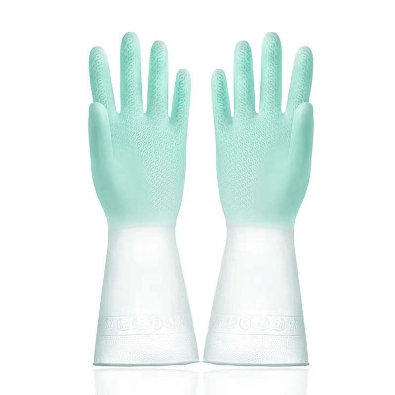 3 PAIRS Long Rubber Gloves Cleaning Dishwashing Kitchen Dish Washing Cooking Household Hand Dishwasher Bathroom Garden