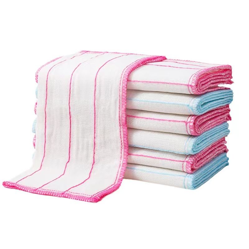 5pcs all cotton Kitchen Dish Cloth High-efficiency Tableware Household Cleaning Towel Kitchen Tools Gadgets