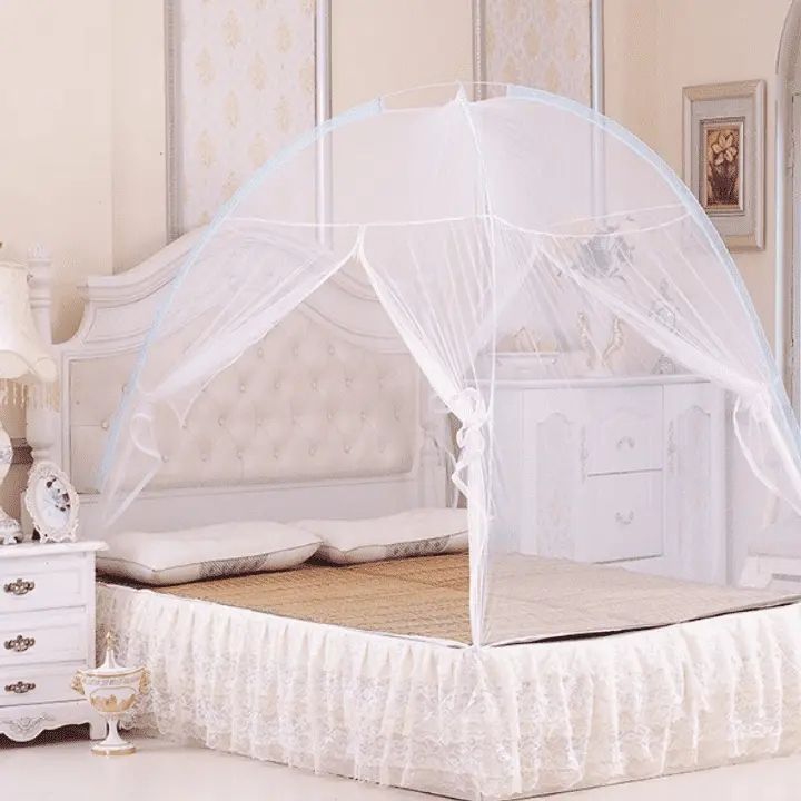 4*6 / 5*6 / 6*6  Portable Installation Easy Portable Installation Collapsible Household Drop Proof Encrypted Double Ventilated Bed Tent Mosquito Net