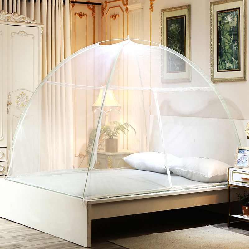 4*6 / 5*6 / 6*6  Portable Installation Easy Portable Installation Collapsible Household Drop Proof Encrypted Double Ventilated Bed Tent Mosquito Net White,4*6 / 120*200cm