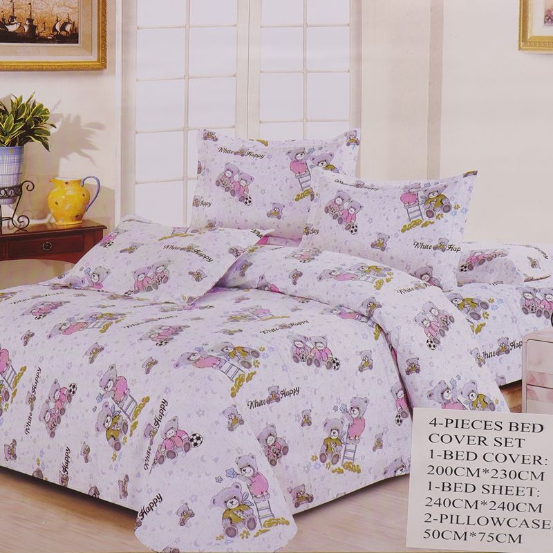 4PCS / Set  6*6  Duvet Cover Sets Bedding Set  1PC Duvet Cover+1 PC Bed Sheet+2PCS Pillow Covers (Without Duvet)