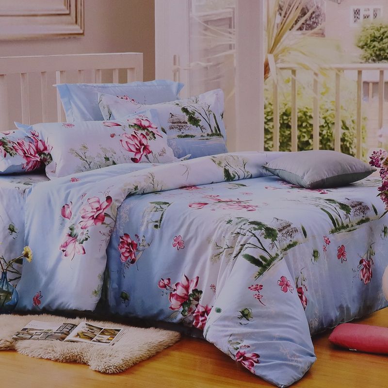 4PCS / Set  6*6  Duvet Cover Sets Bedding Set  1PC Duvet Cover+1 PC Bed Sheet+2PCS Pillow Covers (Without Duvet)