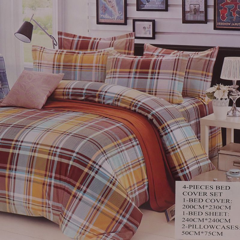 4PCS / Set  6*6  Duvet Cover Sets Bedding Set  1PC Duvet Cover+1 PC Bed Sheet+2PCS Pillow Covers (Without Duvet)