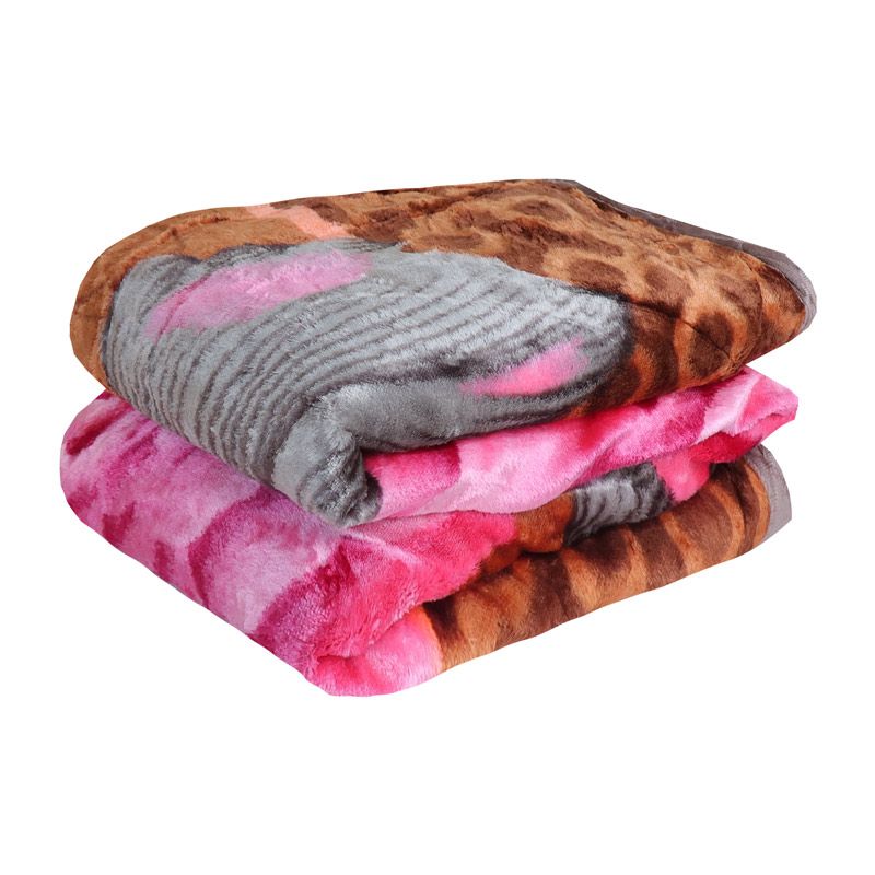 2.3kg 200*230cm /6.5*7.5 feet  Thicken blanket winter super soft double blanket flannel blanket