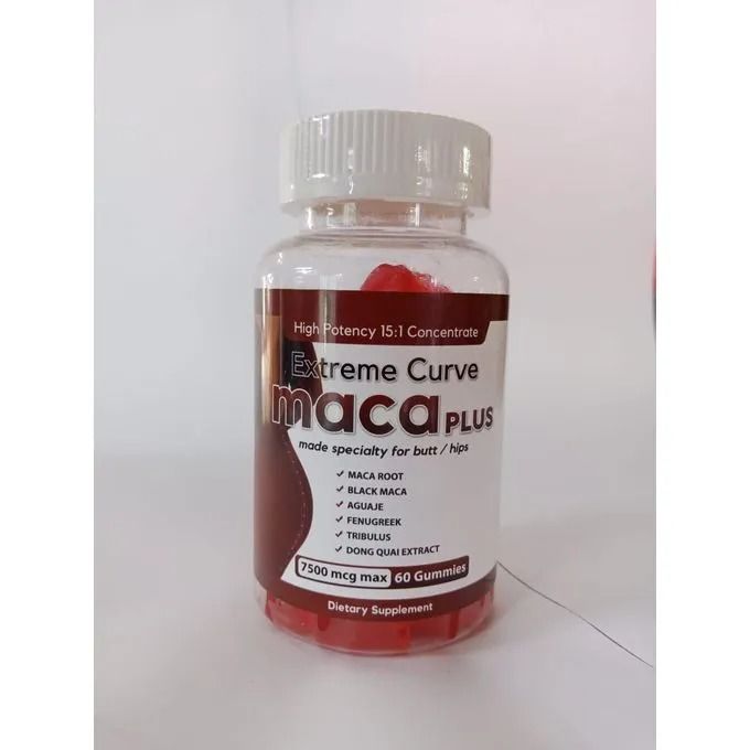 Maca Extreme Curve Plus Butt Firming BBL-Gummies for Butt Hips Enlargement.