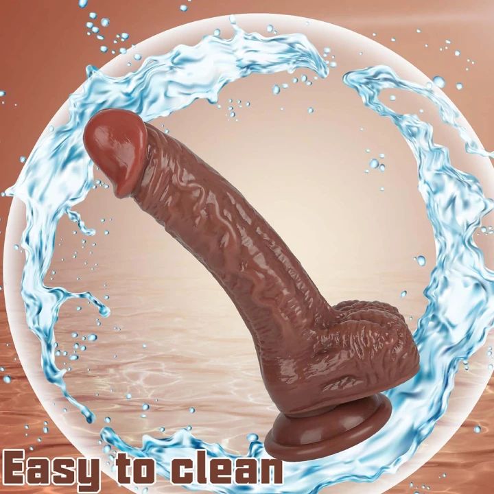 5 Colors Dildo Options Realistic Silicone Dildos Colorful Monster Cock with Balls Suction Cup G-Spot Anal Lifelike Curved Adult Sex Toy for Women Perfect Love Gift for Couples Girlfriend Wife - image 17