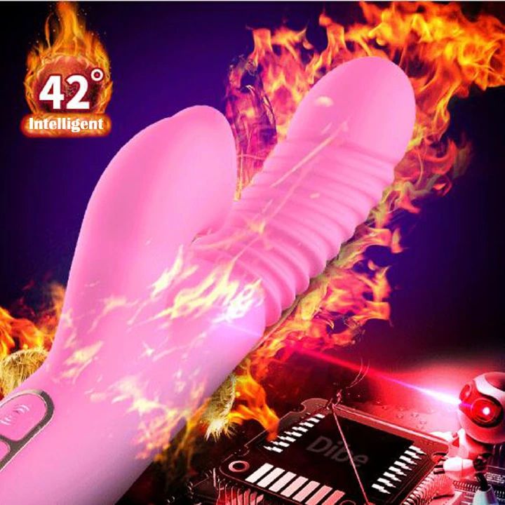 Women Thrusting G-spot Vibrator Licking Clitoris Heating Dildo USB Rechargeable Clit Vaginal Stimulator Waterproof Adult Sex Toys Valentine Gift for Girlfriend Wife - image 8
