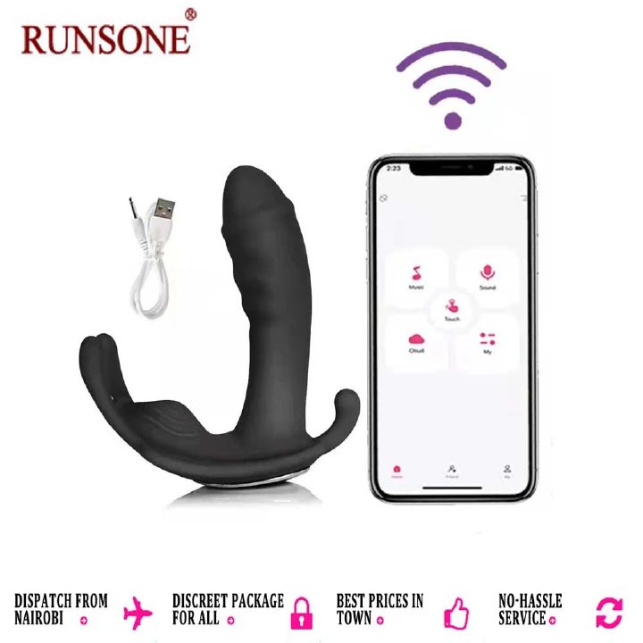 Wearable Dildo APP Remote Control Clitoral G Spot Butterfly Vibrator Dual Motors Anal Butt Plug Bluetooth Rechargeble Waterproof Adult Sex Toy for Couples Women Female Ladies Lesbian Solo Masturbation - image 8