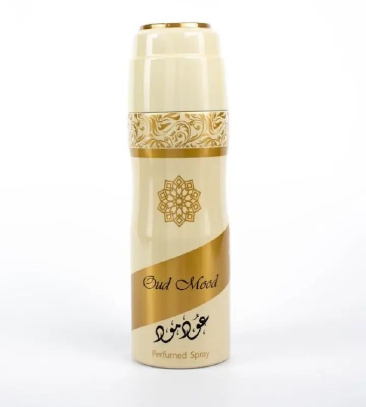 Lattafa Oud Mood Body Spray – 200ml Long-Lasting Oriental Fragrance with Warm, Woody & Sweet Notes – Luxurious Deodorant Spray for Men & Women