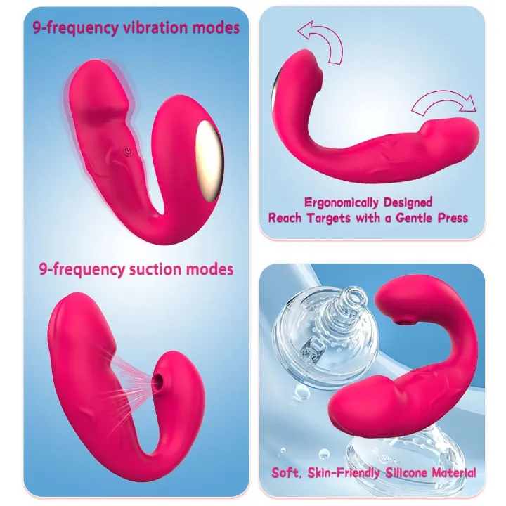 Wearable Dildo APP Sucking Vibrator Remote Control 9 Modes of Clitoral Sucker G Spot Vibrating Stimulator Anal Butt Plug Rechargeble Waterproof Adult Foreplay Sex Toy for Couples Women Lesbian Solo - image 11