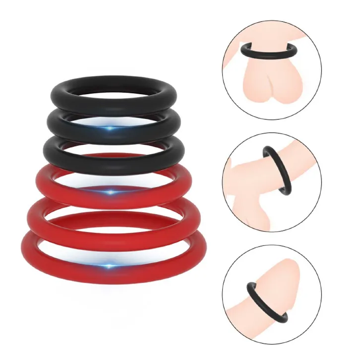 7pcs Pack Elastic Cock Ring Testicle Restraint Sexual Pleasure Erection Enhanced Silicone Penis Rings Prolonged Intercourse Long Lasting Stronger Ultra Soft Stretch Adult Sex Toy for Men Couples - image 10