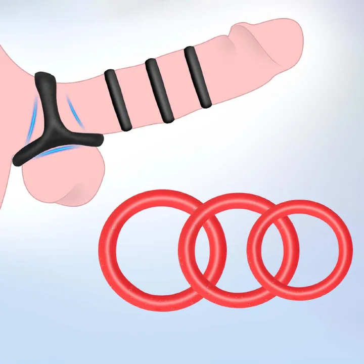 7pcs Pack Elastic Cock Ring Testicle Restraint Sexual Pleasure Erection Enhanced Silicone Penis Rings Prolonged Intercourse Long Lasting Stronger Ultra Soft Stretch Adult Sex Toy for Men Couples - image 9