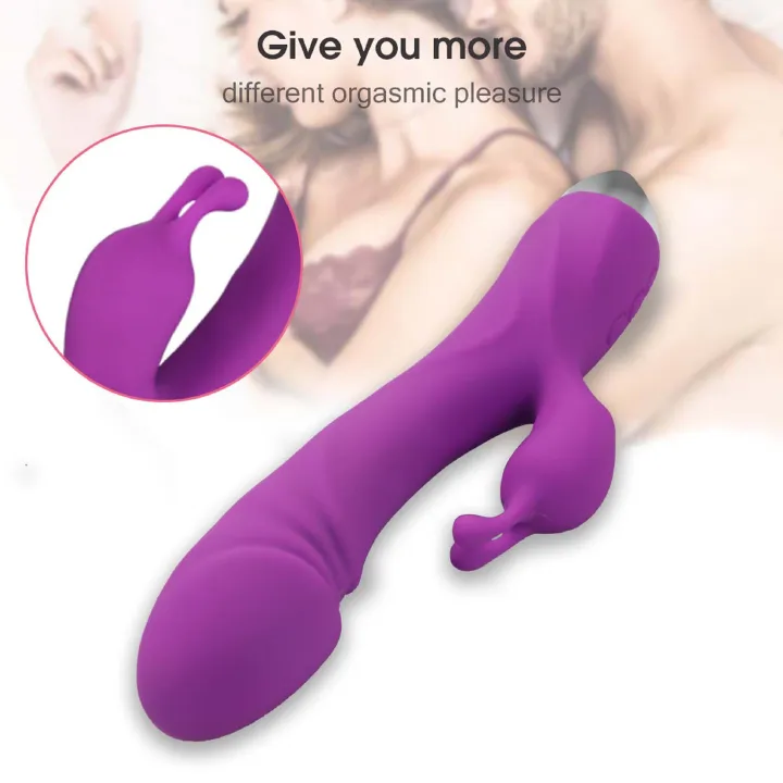 Realistic Dildo Rabbit Veined G Spot Vibrator Rechargeable Waterproof Powerful Vibrating Clit Stimulator Handhold Dual Motors Massager Adult Sex Toy for Ladies Women Couple - image 14