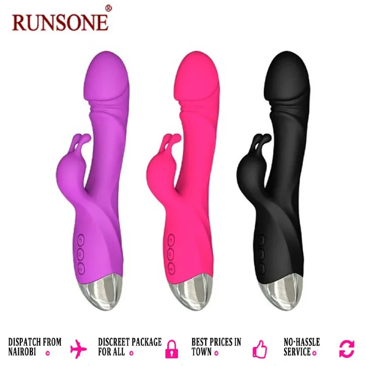 Realistic Dildo Rabbit Veined G Spot Vibrator Rechargeable Waterproof Powerful Vibrating Clit Stimulator Handhold Dual Motors Massager Adult Sex Toy for Ladies Women Couple - image 13