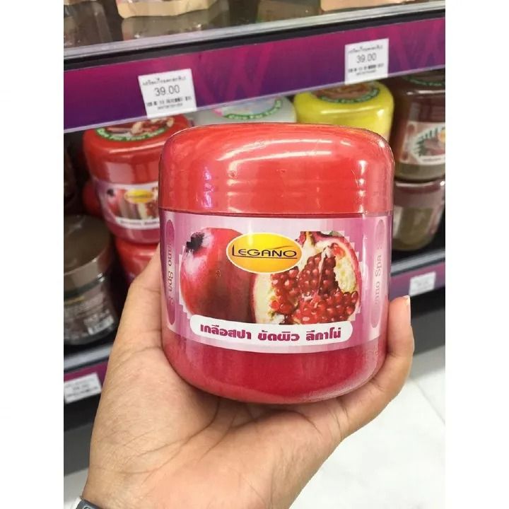 LEGANO Strawberry Spa Salt Scrub 750g For Pedicure and Manicure Treatment Best Solution For Acne and Oil Control Natural Exfoliating Scrub Suitable For All Skin Types