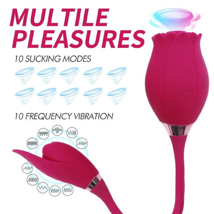 HOT SALE Rose Sex Toy For Ladies Sex Products For Women Sucking Vibration Female Licking Massage Masturbation sex toys adult gift#ye lian hua - image 9