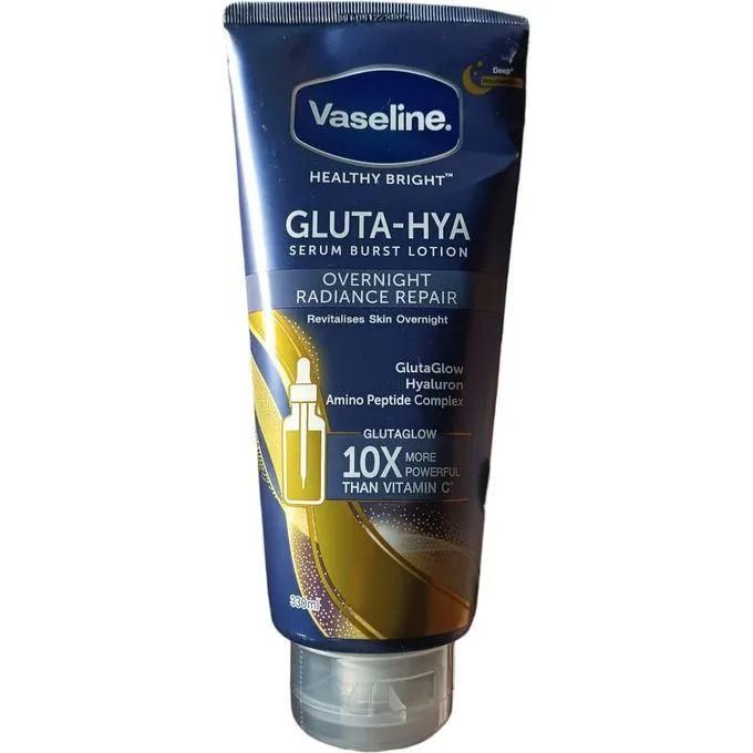 Vaseline Gluta-Hya Dewy Radiance, 200ml, Serum-In-Lotion, Boosted With GlutaGlow Extraordinary SERUM-IN-LOTION 10X MORE Power than Vitamin C Boosted With GlutaGlow