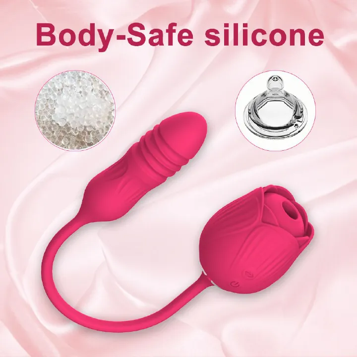 HOT SALE Rose Sex Toy For Ladies Sex Products For Women Sucking Vibration Female Licking Massage Masturbation sex toys adult gift #hua man ting2 - image 8