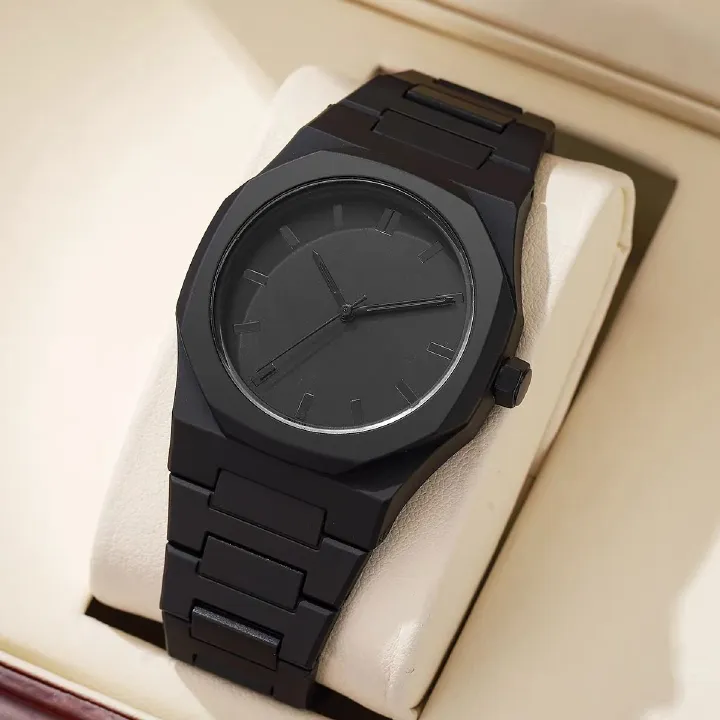 Men Watch With Polycarbonate Band Octagonal Case Analogue Display For Man Wear It Daily Or Give Gifts To Friends