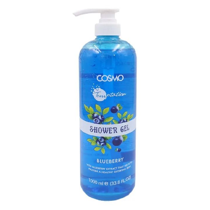 Cosmo Blueberry Temptation Shower Gel With Sweet Berry Scent 1000 ML Bath & Shower Body Care