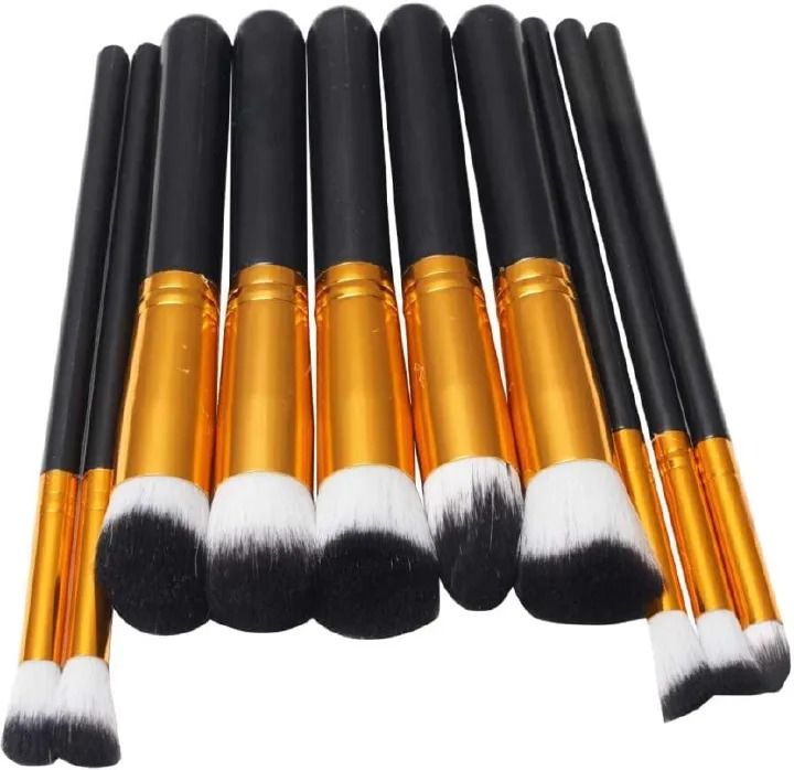 10pcs Makeup Brushes Professional Brush Set For Foundation Blush Eye Shadow