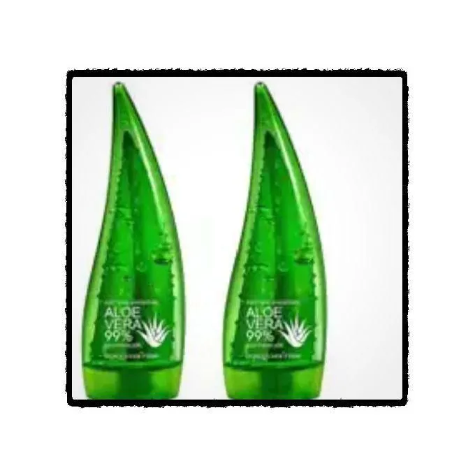 Fruit Of The Wokali Aloe Vera Soothing Gel Sunburn Repair Gel 99% Natural AloeVera Content Treat Sun Burns and Repairs Skin Faster Hydrating and Moisturizing Cream