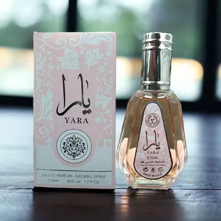 Yara Pink 50ml Long-Lasting Mini Perfume - Elegant & Cool Fragrance Gift for Her, Perfect for Special Occasions
