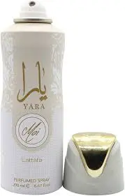 Lattafa White Yara- Yara exquisite high-end Arabic perfume Yara Moi Eau de Parfum Spray for Women and Men, Top notes: Heliotrope,Orchid, Tangerine Middle notes: Gourmand accord, Tropical fruits
