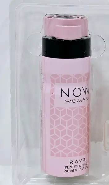 Rave now women perfumed body spray 200ml floral fruity pink edition by Lattafa