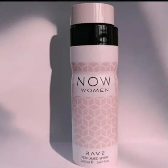 Rave now women perfumed body spray 200ml floral fruity pink edition by Lattafa