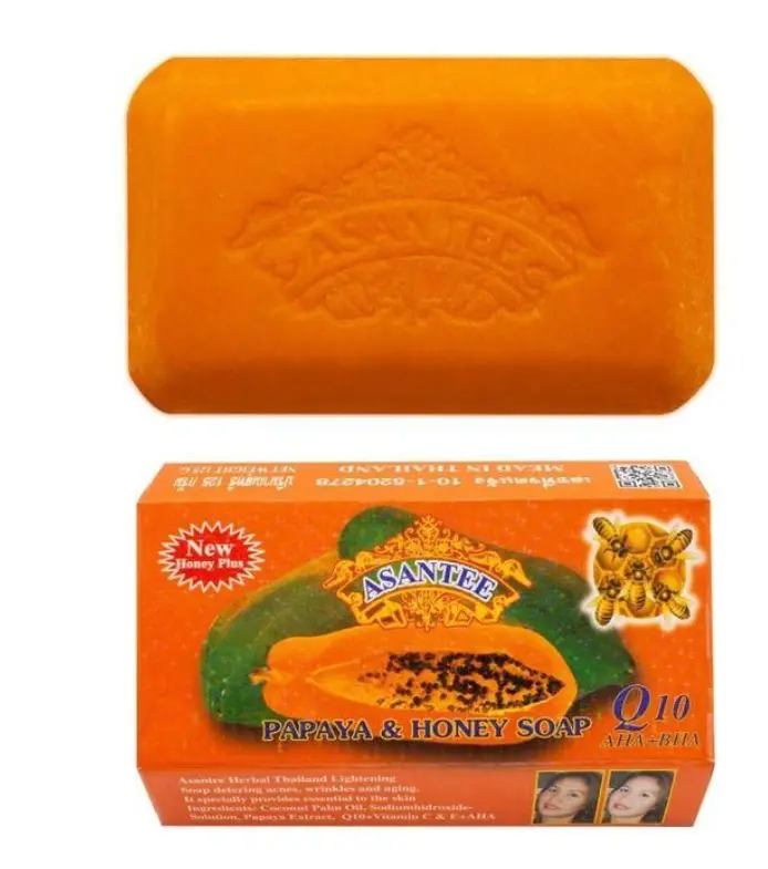 Original Asantee Papaya And Honey Anti Acne Soap - 125g Nourishing, Natural Skincare for Smooth & Glowing Skin Asante soap