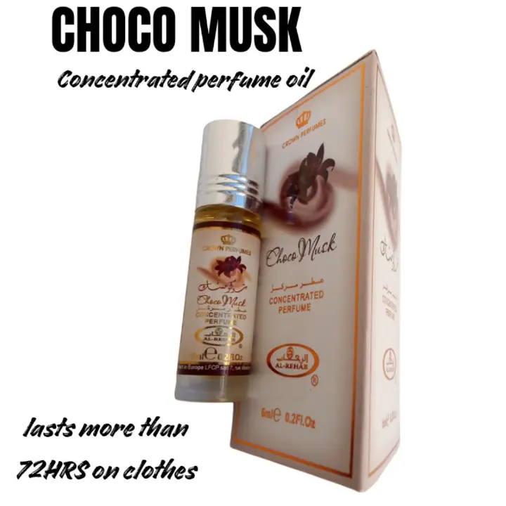 AL REHAB | Choco Musk Perfume Oil | Unisex / Enjoyed by Women & Men | Sweet - Gourmand - Vanilla | Arabic Roll On Oil | 24 Hours Long Lasting # New Year Sale Deal, 2026. Gift Worthy.