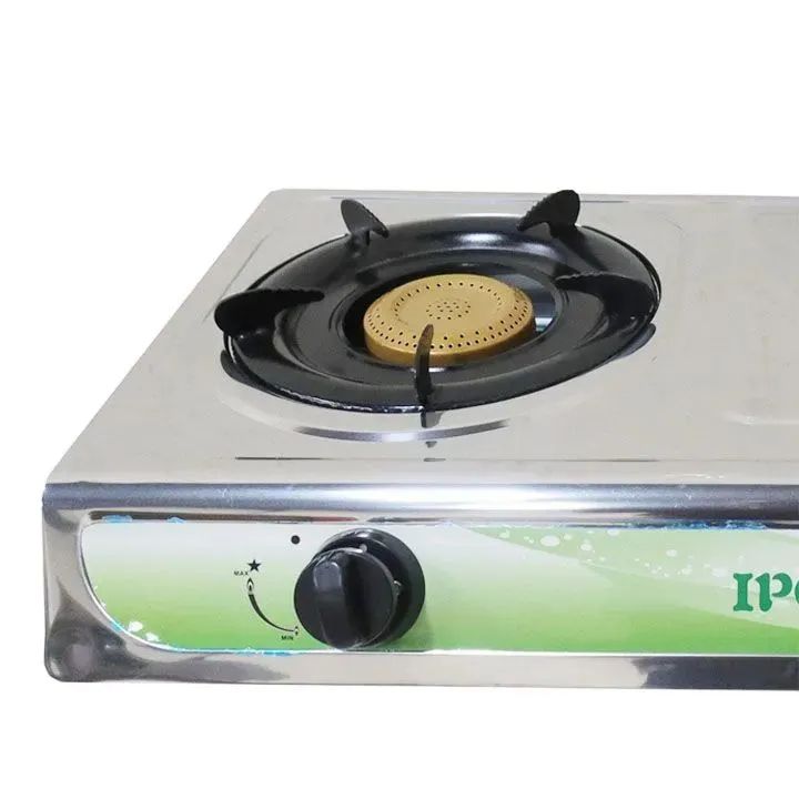 IPCONE Stainless Steel Gas Cooker Double Burner Gas stove Auto Ignition