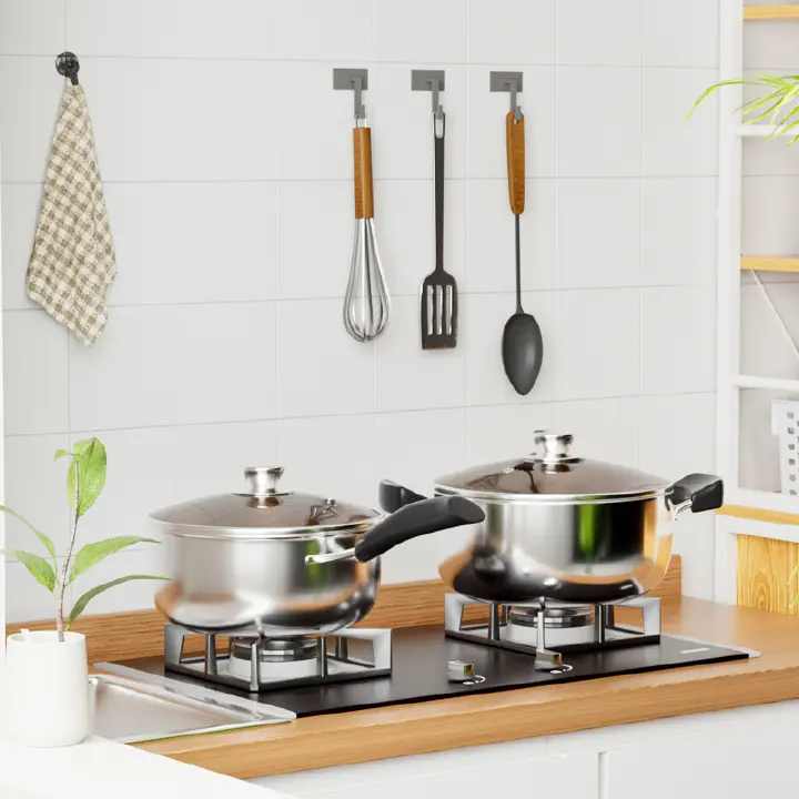 【Promotion】Jamespot 10PCS Stainless steel  Pot Set(5pcs pots +5pcs lids) Cookware Set Cooking Pots Sufuria（16/18/20/22/24cm)