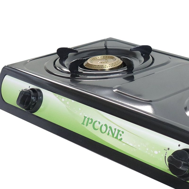 IPCONE Stainless Steel Gas Cooker Double Burner Gas stove Auto Ignition