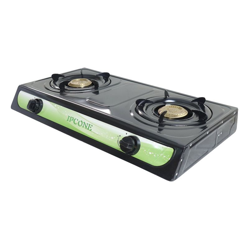IPCONE Stainless Steel Gas Cooker Double Burner Gas stove Auto Ignition