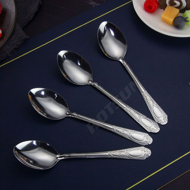 Jamespot 6PCS Stainless Steel Spoon  or  forks (Random Printing)