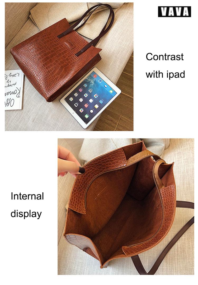 handbags fashion retro large capacity PU soft leather bucket shoulder bag trend handbag