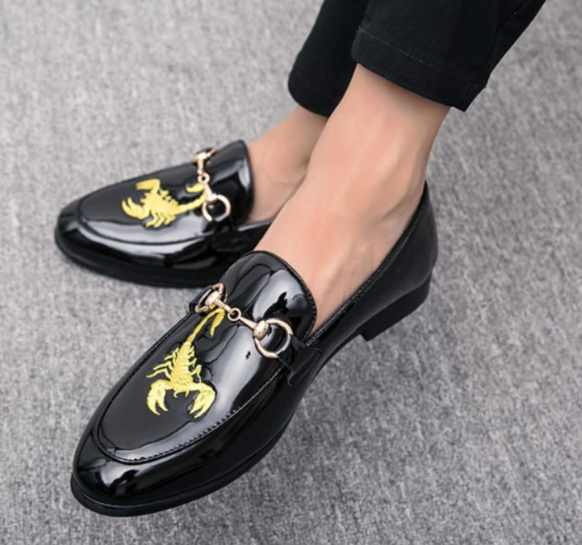 Italiano Scorpion Slipon  Dress Shoes for Men Office 2024 Formal Shoes for Men Business Suit Dress Shoes