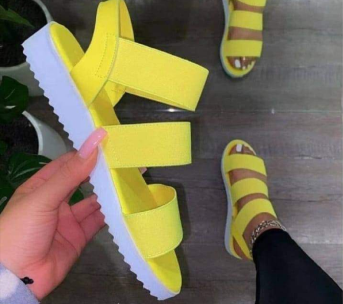 Karey B Synthetic Strap Block Sandals for Women.