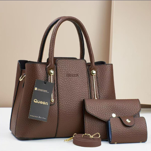 Queen Tila Slate Solid Color  Crossbody Bag Wide Tote Bag Leather Shoulder Purse Bags