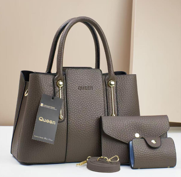 Queen Tila Slate Solid Color  Crossbody Bag Wide Tote Bag Leather Shoulder Purse Bags