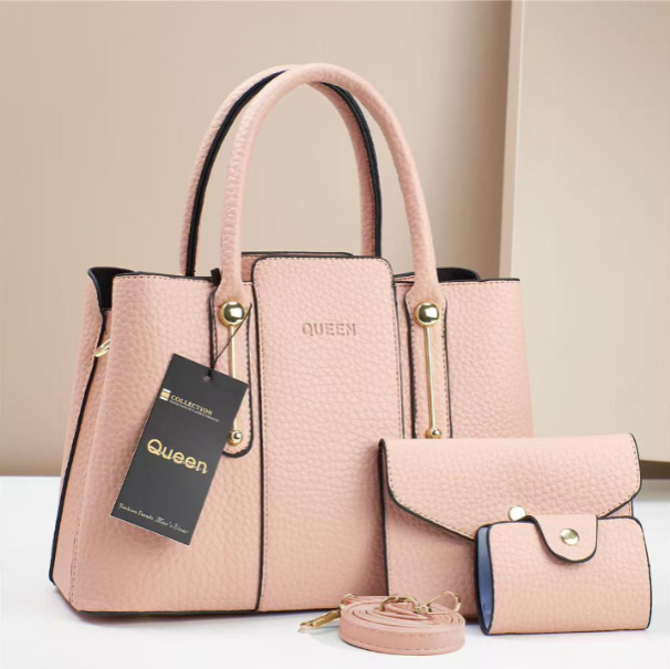 Queen Tila Slate Solid Color  Crossbody Bag Wide Tote Bag Leather Shoulder Purse Bags