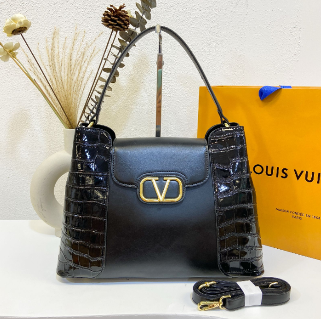 Luis Vuiton Fancy Chain Tote Purse Bag + Satchel